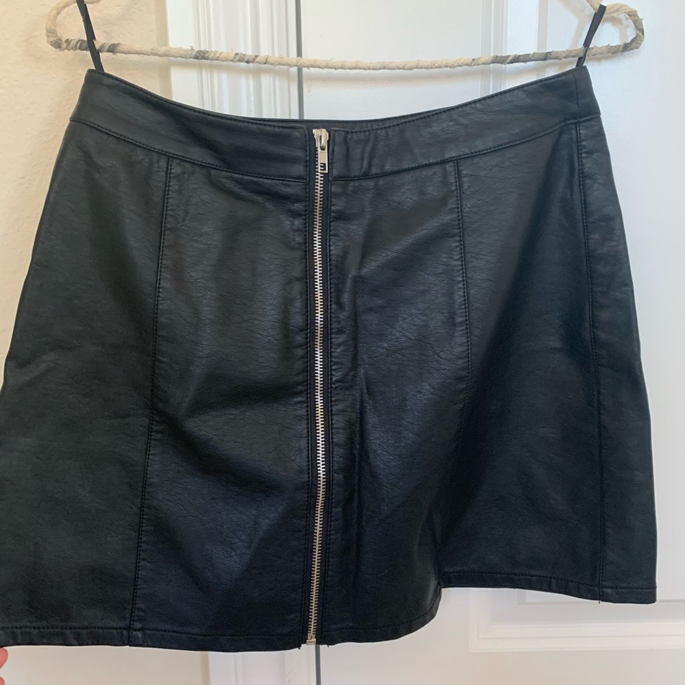 Leather Mini Skirt